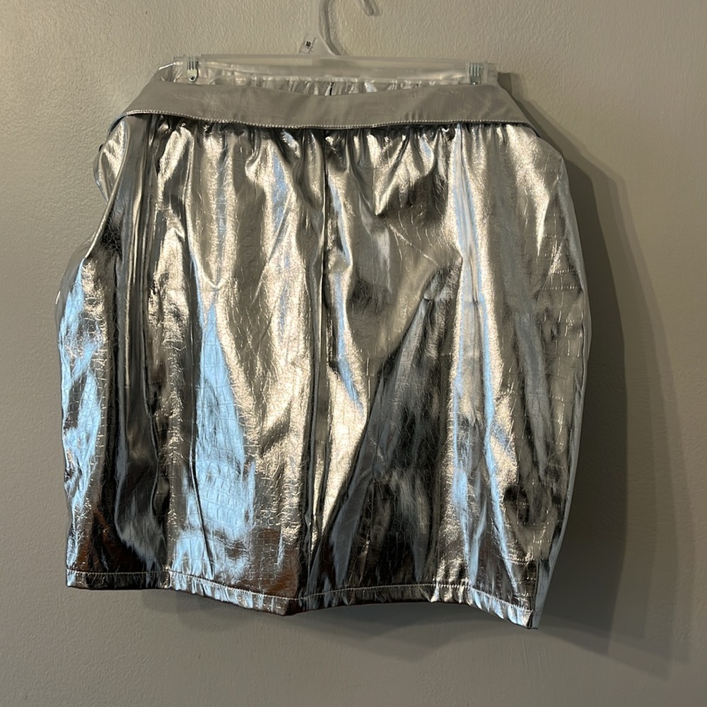 Rebdolls Metallic Mini Skirt - Picture 4 of 7